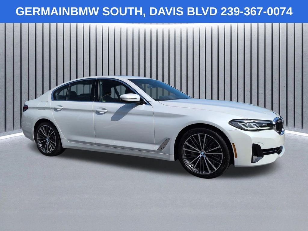 Certified Used 2023 White Metallic BMW 540i xDrive image 3