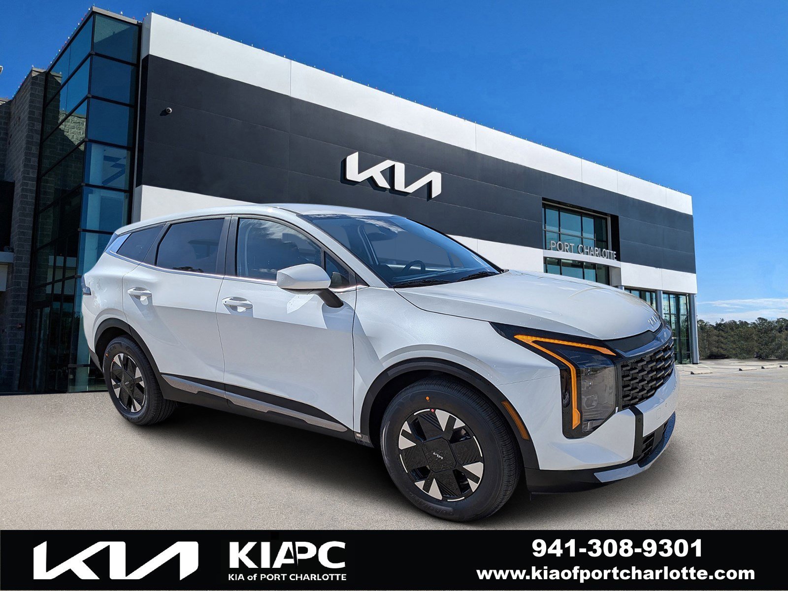 New 2026 Snow White Pearl Kia LX image 1