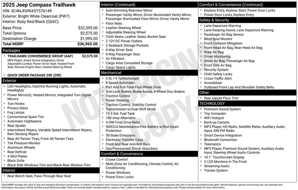 Used 2025 White Jeep Trailhawk image 4