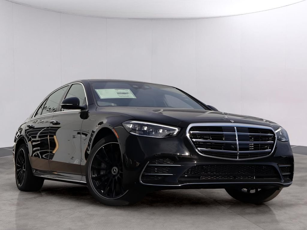 New 2026 Obsidian Black Metallic Mercedes-Benz S 500 image 1