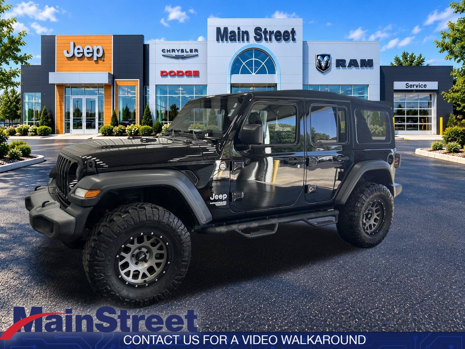 Used 2018 Black Clearcoat Jeep Sport S image 2