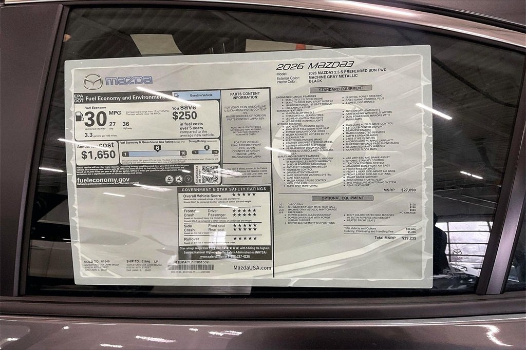 2026 MAZDA MAZDA3 - Image 12