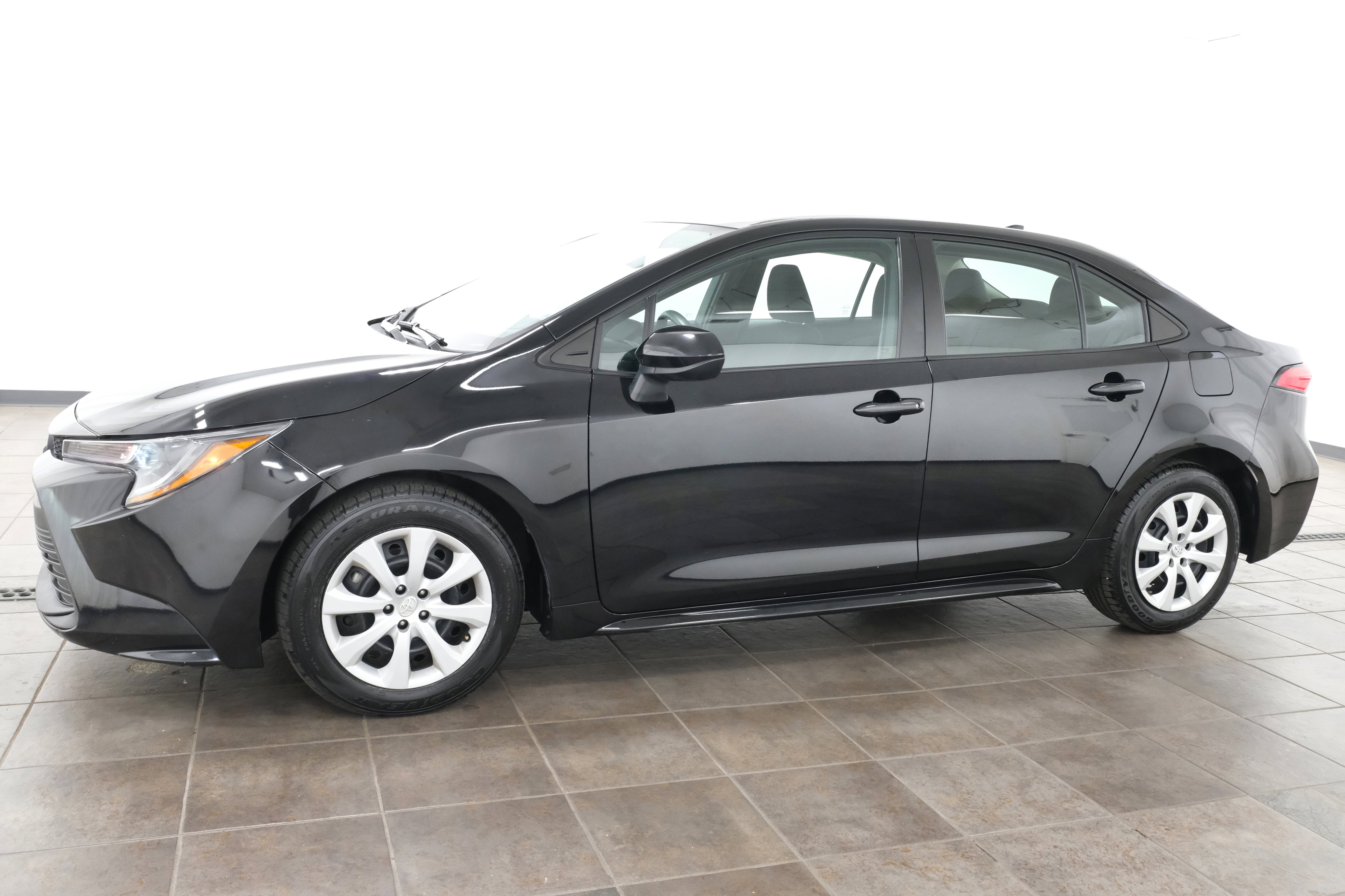 Certified Used 2024 Midnight Black Metallic Toyota LE image 3