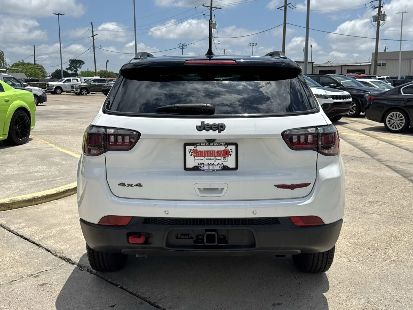 Used 2025 Bright White Clearcoat Jeep Trailhawk image 6