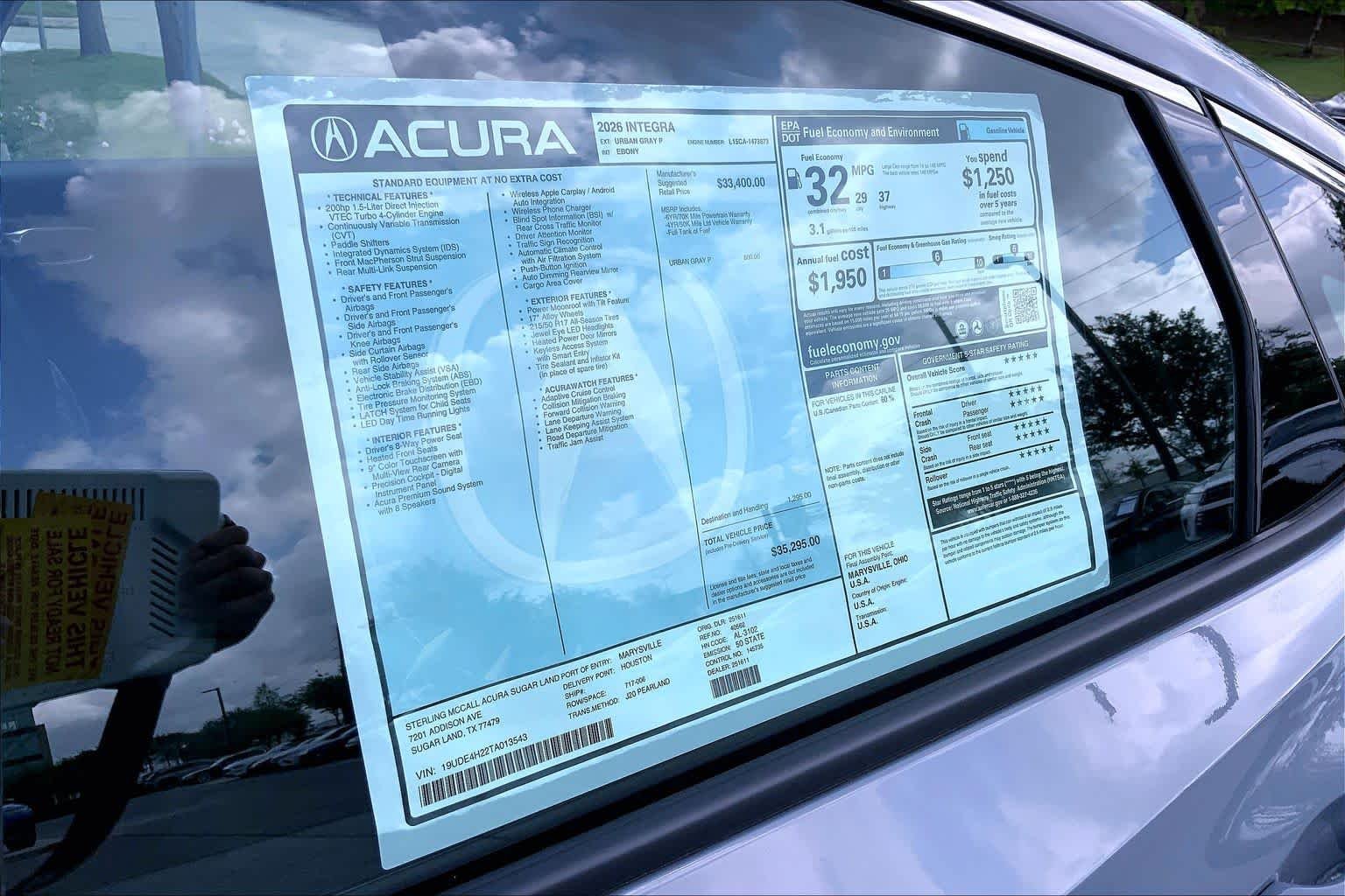 New 2026 Urban Gray Pearl Acura  image 22