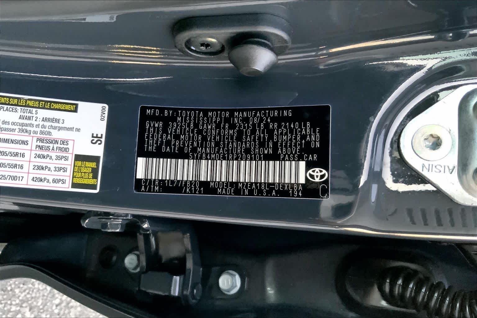Used 2024 Underground Toyota LE image 29