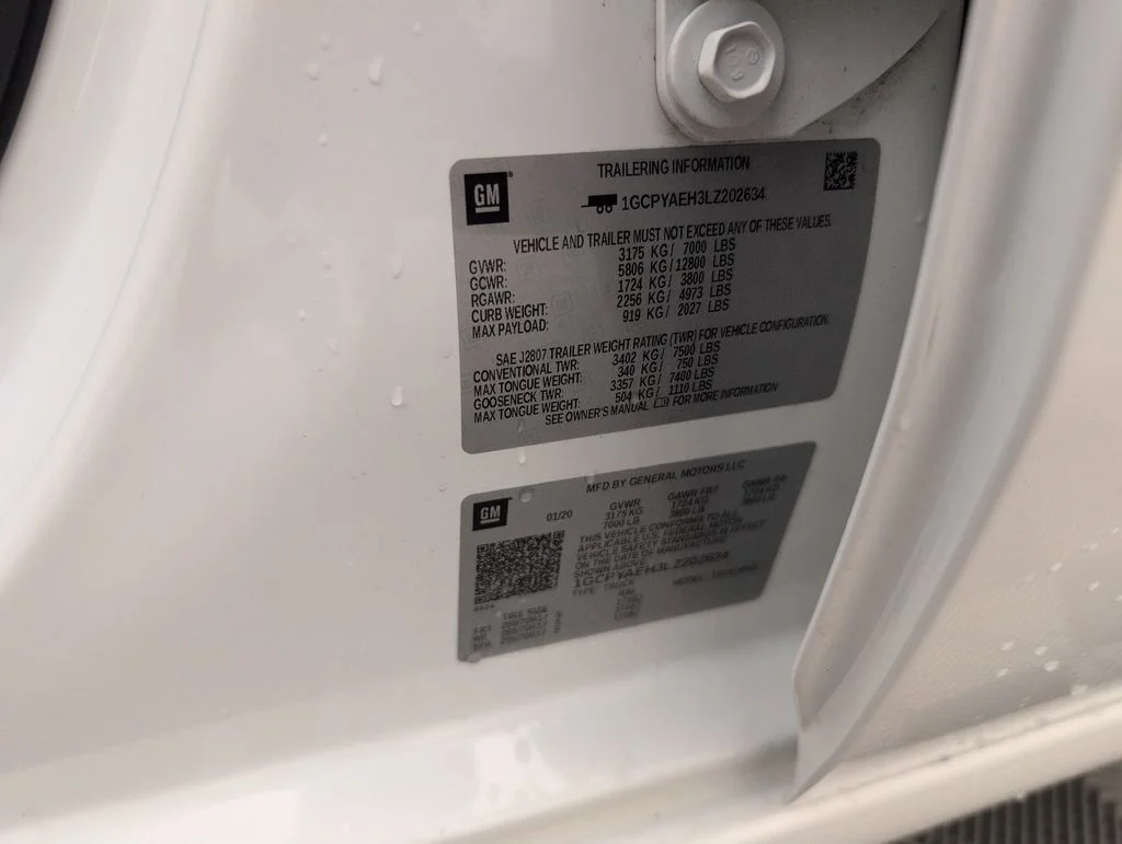 Certified Used 2020 White Chevrolet WT image 40