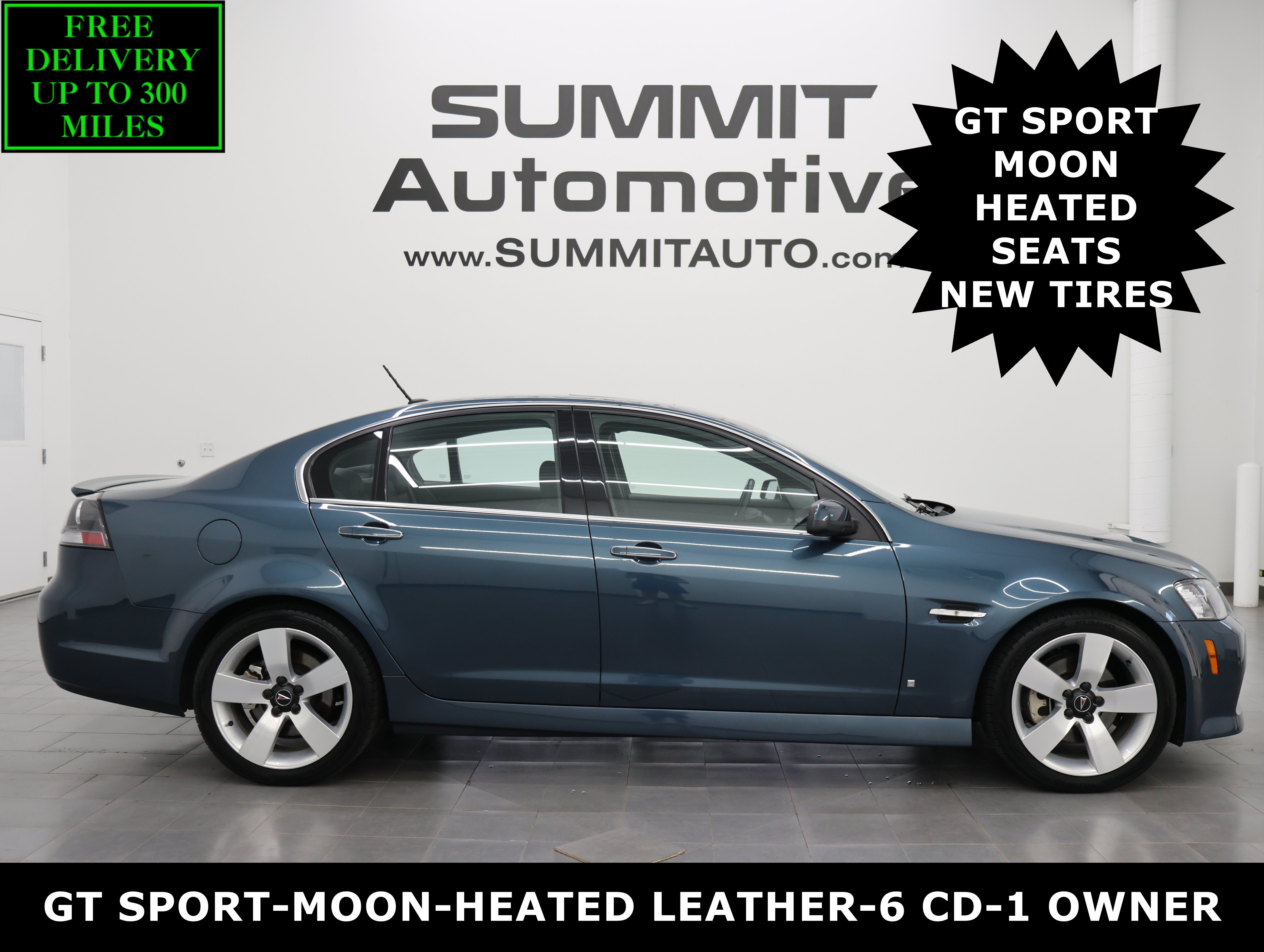 Used 2009 Pacific Slate Metallic Pontiac GT: GT-SPORT-MOON-HEATED SEATS-BLAUPUNKT 6 CD CHANGER-NEW TIRES-1 OWNER image 1