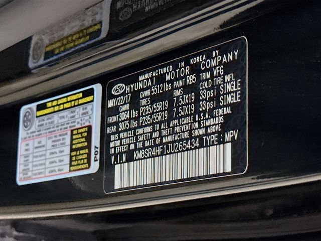 Used 2018 Black Hyundai Limited Ultimate image 34