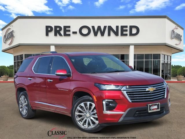 Radiant Red Tintcoat 2023 Chevrolet Traverse Premier FWD SUV / Crossover Front-Wheel Drive