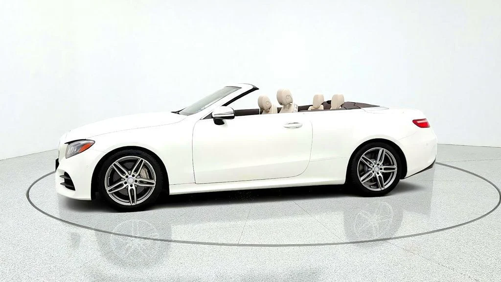 Used 2018 designo Diamond White Mercedes-Benz E 400 RWD Cabriolet w/ AMG® Line, Premium Pkg & Massage Seats image 8