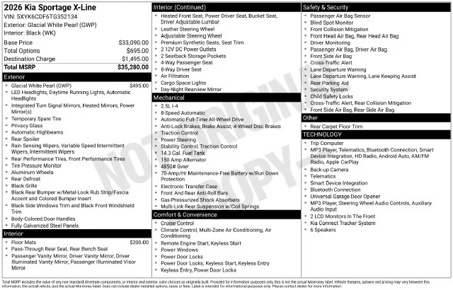 Used 2026 White Kia X-Line image 3
