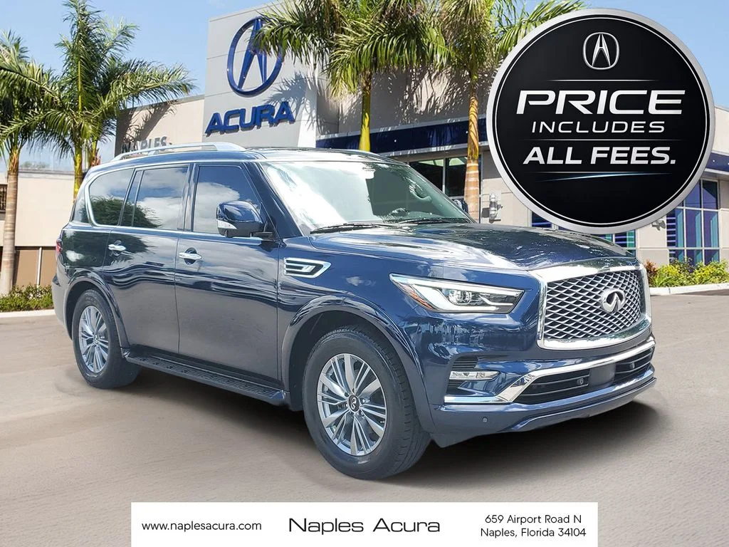 Used 2021 Blue INFINITI LUXE image 1