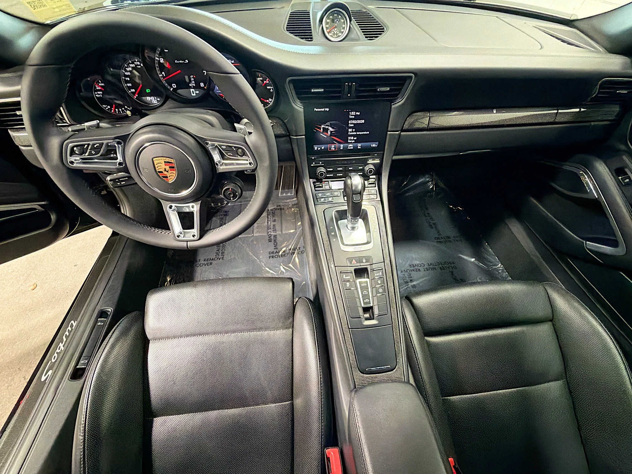 Certified Used 2019 Jet Black Metallic Porsche Turbo S image 15