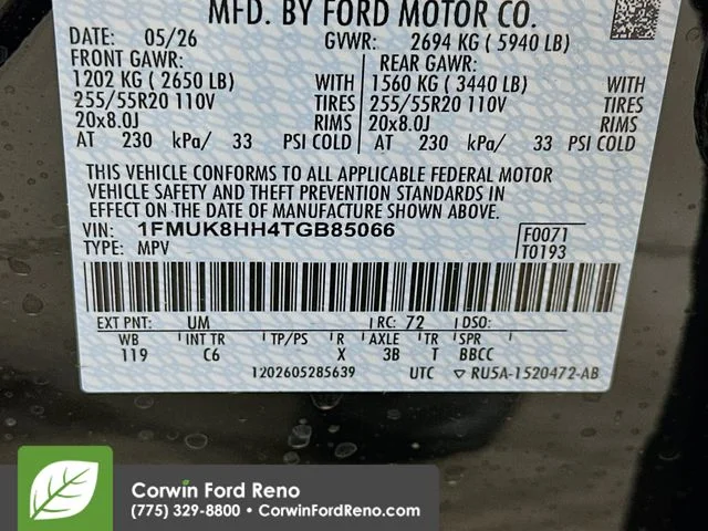New 2026 Agate Black Metallic Ford Platinum image 33