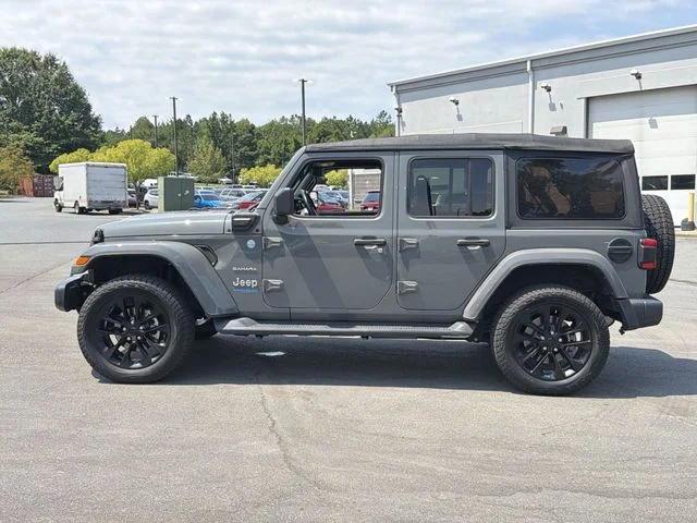 Used 2022 Gray Jeep Unlimited Sahara 4xe image 10