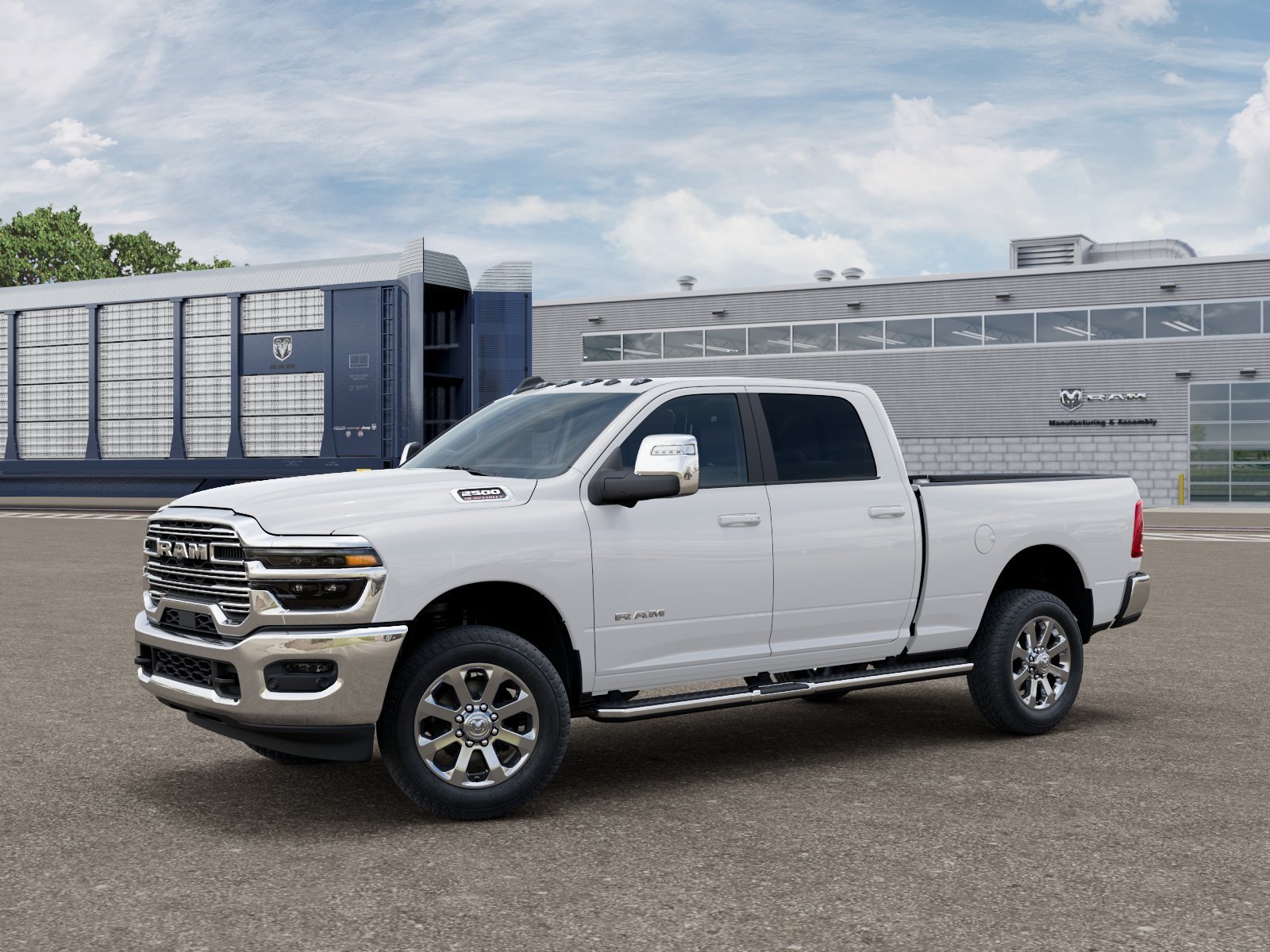 New 2026 Bright White Clear-Coat Exterior Paint RAM Laramie image 1