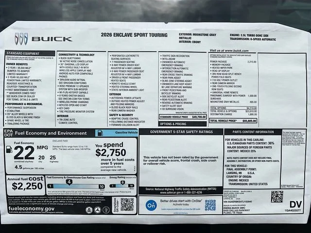 2026 Buick Enclave Sport Touring - Photo 21