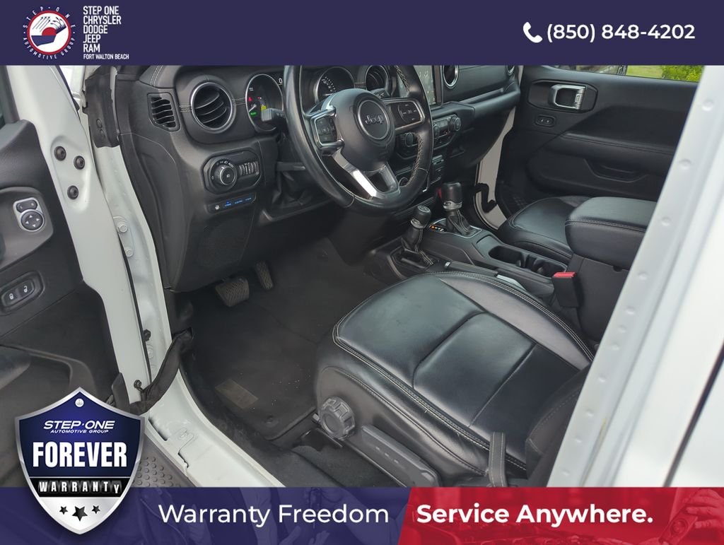 Used 2022 White Jeep Unlimited Sahara 4xe image 10
