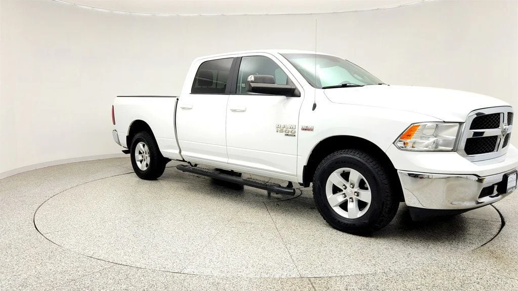 Used 2019 Bright White Clearcoat Ram SLT 4x4 Crew Cab 5