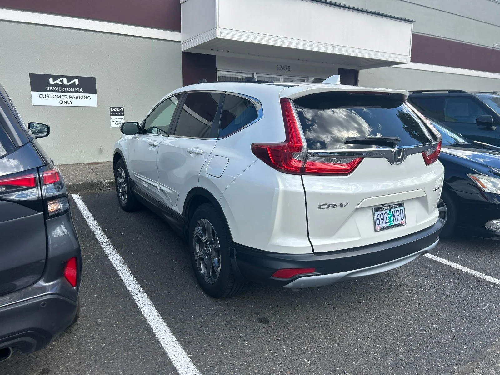 Used 2018 White Diamond Pearl Honda EX-L image 3