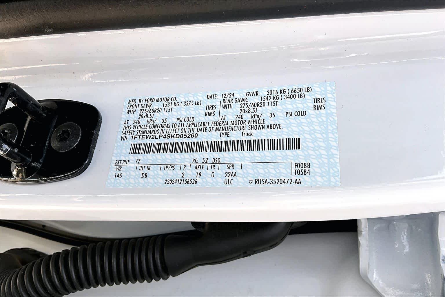 Used 2025 Oxford White Ford STX image 37