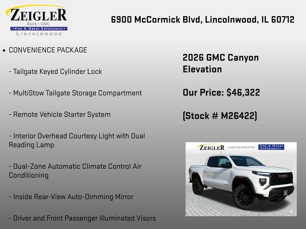 New 2026 Summit White GMC Elevation image 6