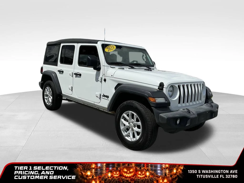 Used 2023 White Jeep Sport S image 10
