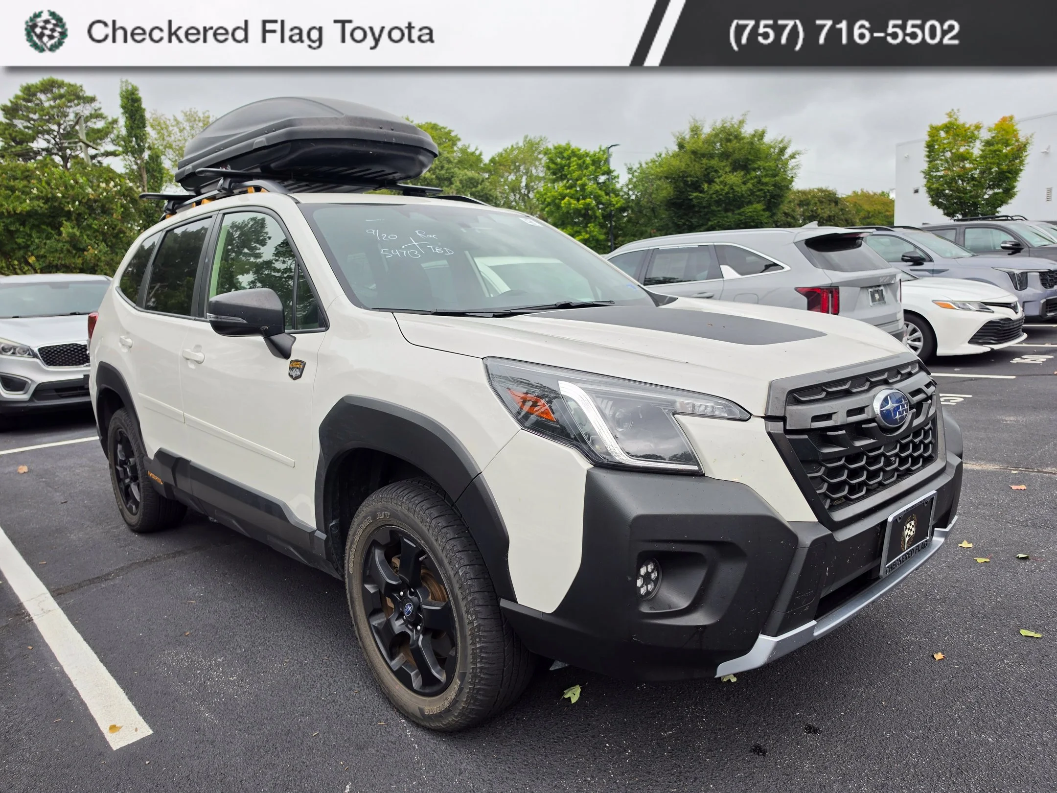Used 2023 Crystal White Pearl Subaru Wilderness image 3