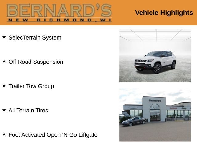 New 2026 Bright White Clear-Coat Exterior Paint Jeep Trailhawk image 2
