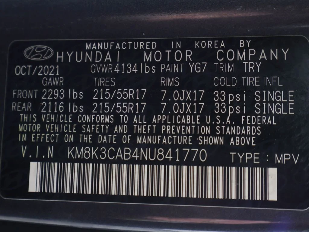 Used 2022 Gray Hyundai SEL image 52
