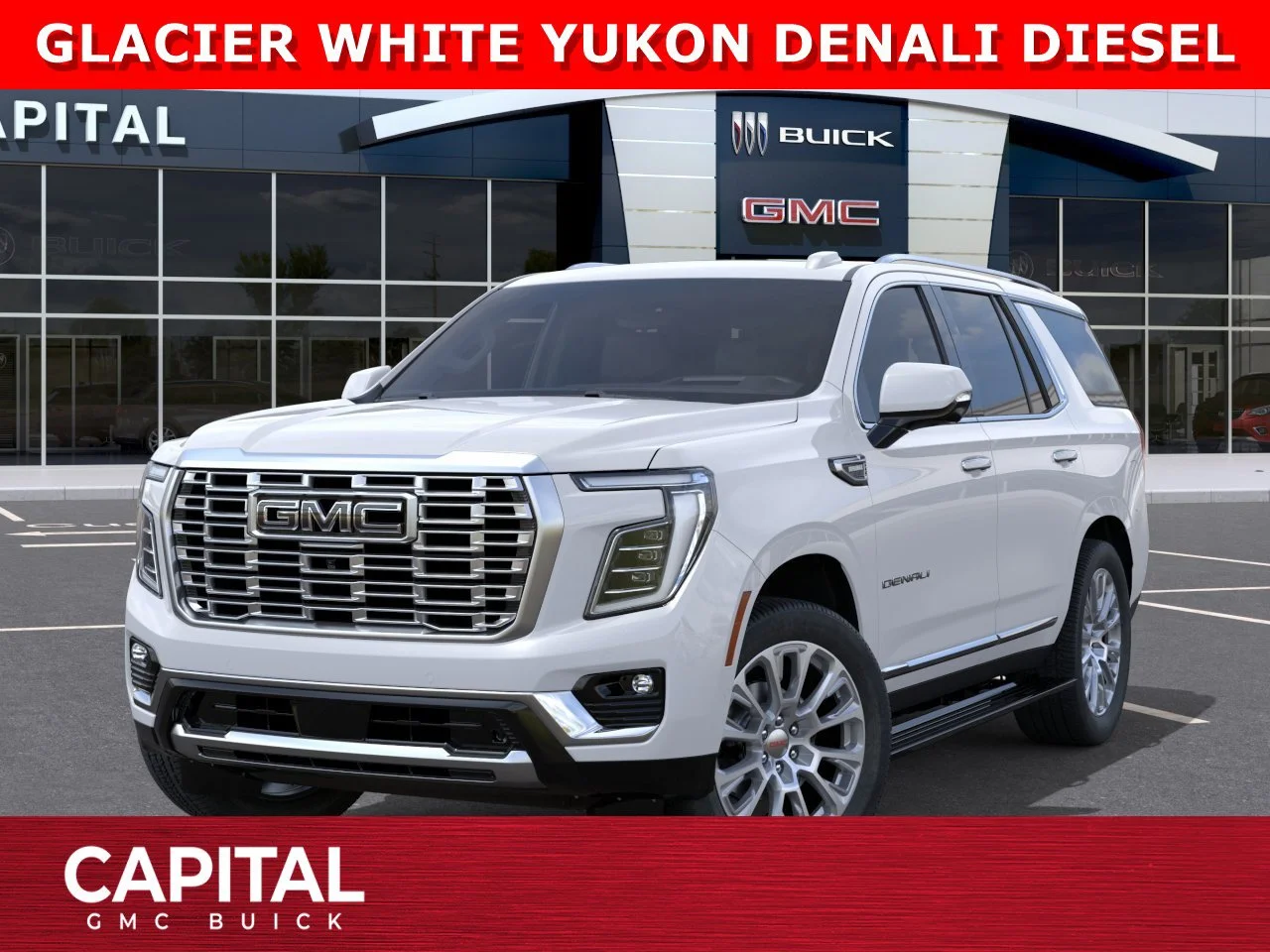 New 2026 GLACIER WHITE TRICOAT GMC Denali image 1
