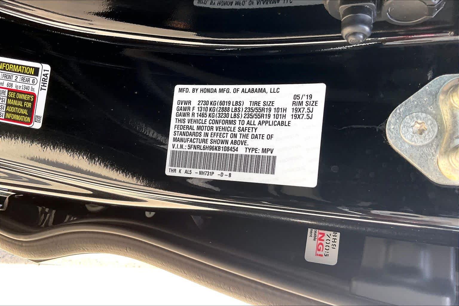 Used 2019 Crystal Black Pearl Honda Elite image 37