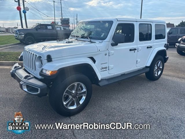 Used 2021 White Jeep Unlimited Sahara image 3