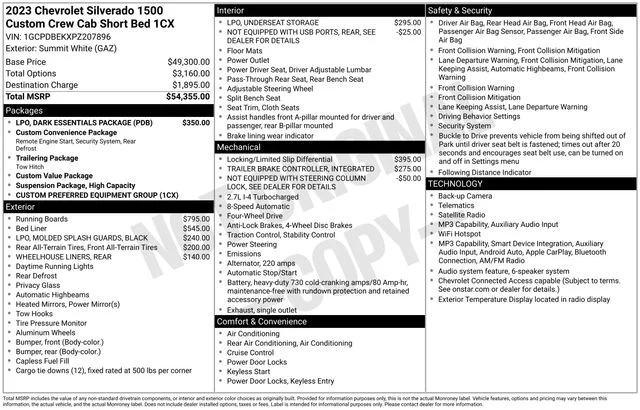 Certified Used 2023 Summit White Chevrolet Custom image 34