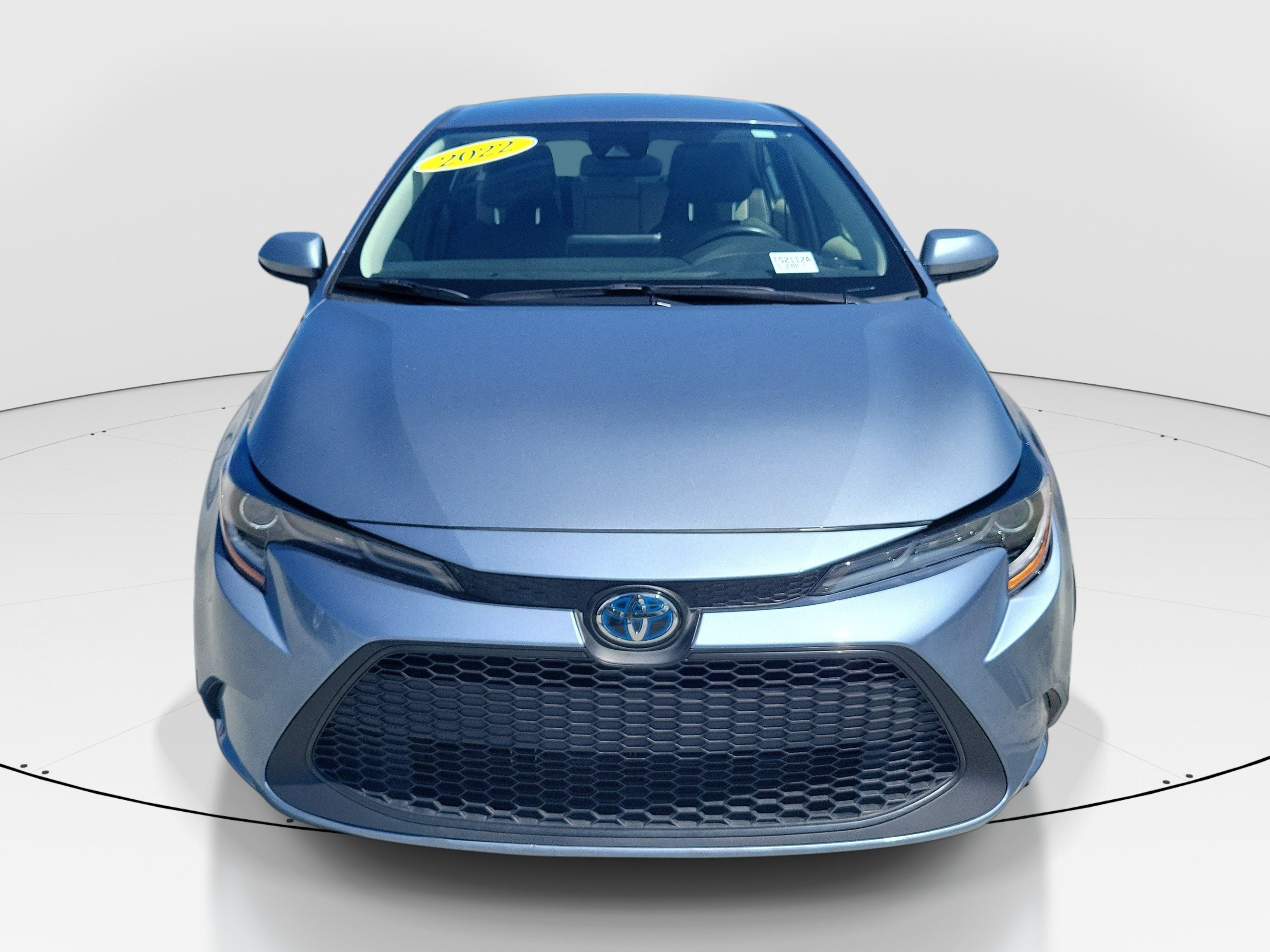 Certified Used 2022 Celestite Toyota Hybrid LE image 2