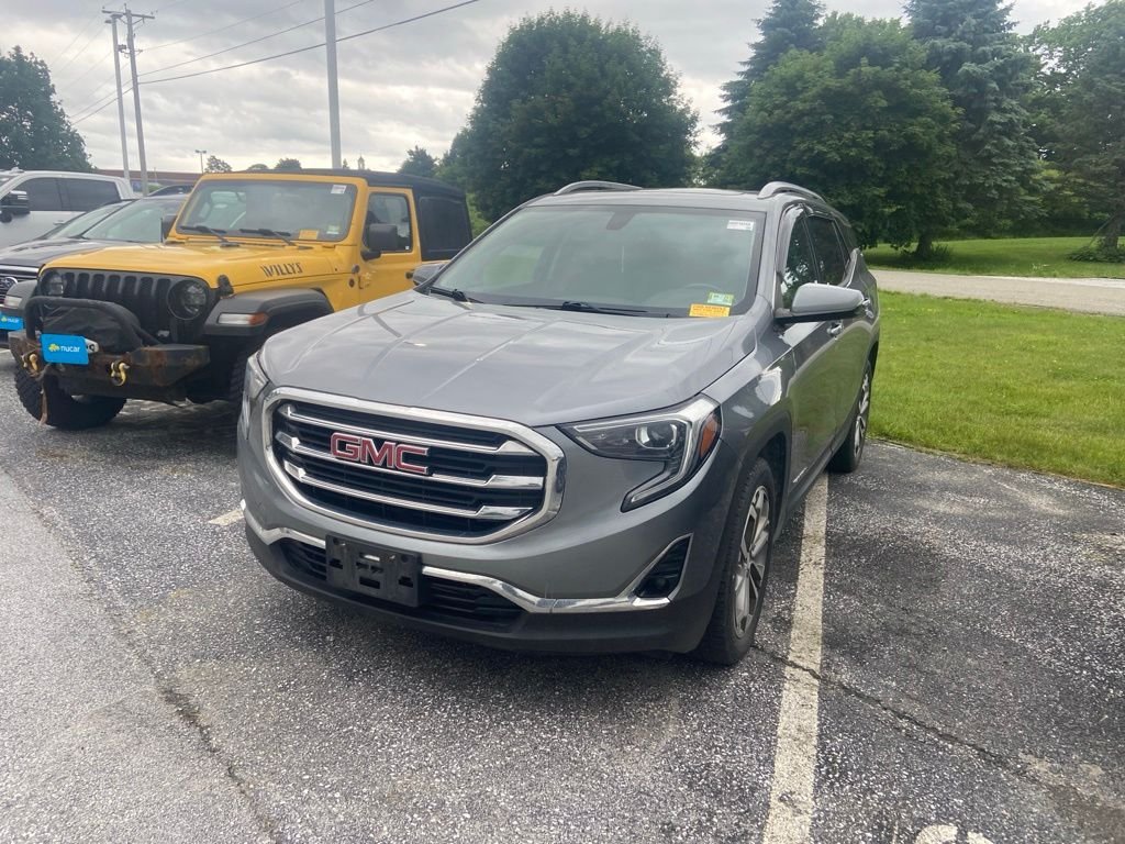 Used 2019 Satin Steel Metallic GMC SLT image 3