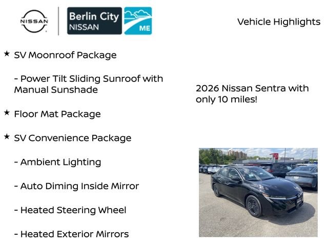 New 2026 Super Black Nissan SV image 7