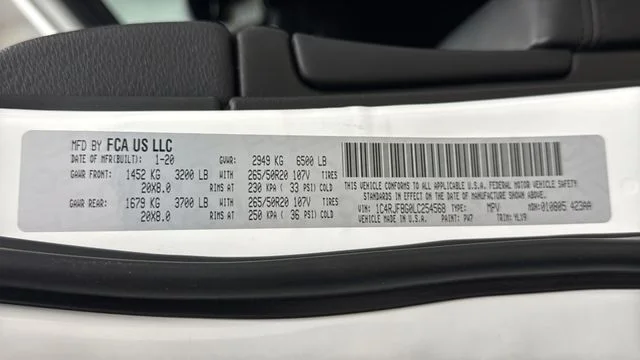 Used 2020 Bright White Clearcoat Jeep Limited X image 37
