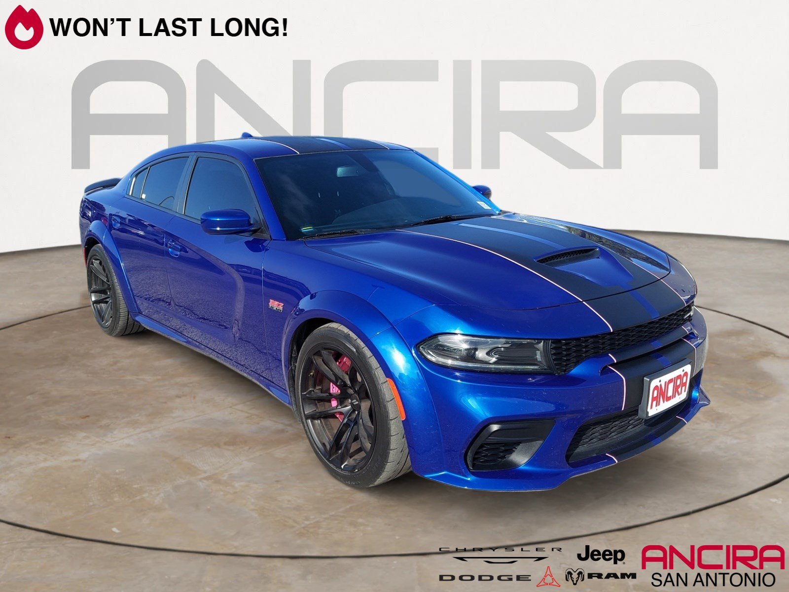 Used 2022 Indigo Blue Dodge Scat Pack Widebody image 1