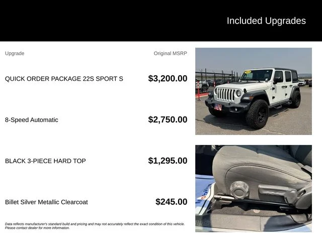 Used 2020 Silver Jeep Unlimited Sport S image 5