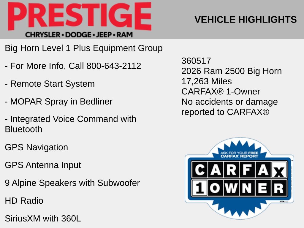 Used 2026 White Ram Big Horn image 12