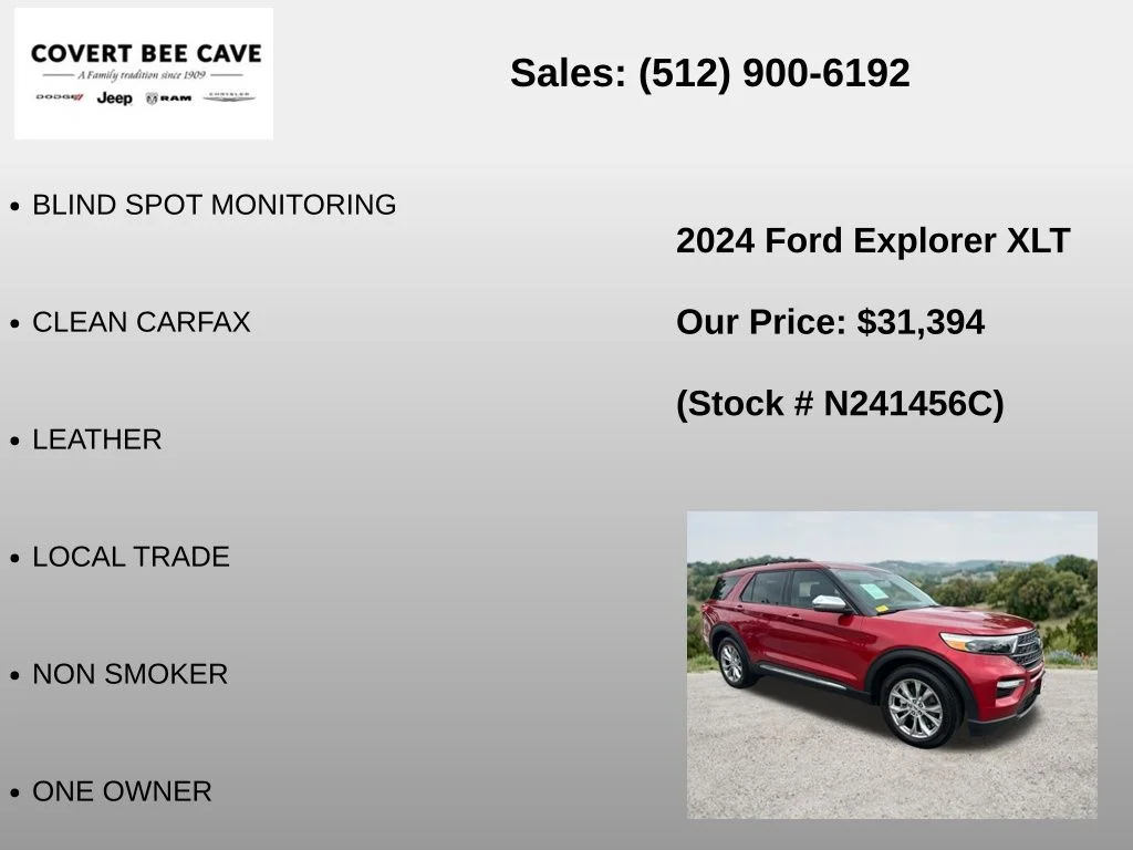 Used 2024 Red Ford XLT image 6
