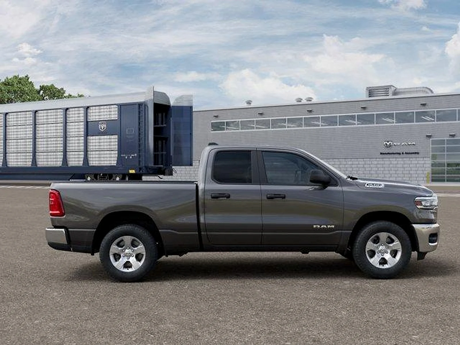 New 2026 Granite Crystal Metallic Clear-Coat Exterior Paint RAM Tradesman Quad Cab 4x4 6