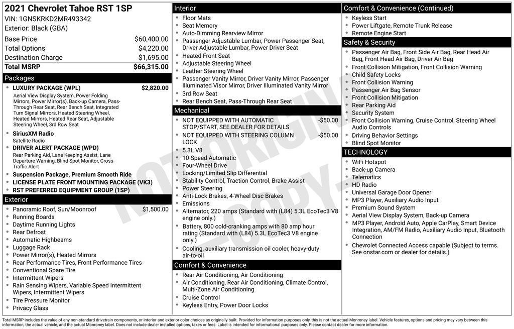 Used 2021 BLACK Chevrolet RST image 38