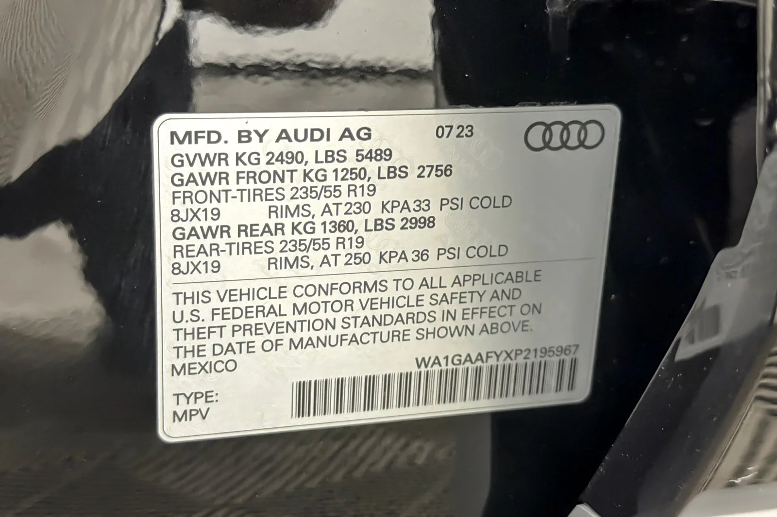 Used 2023 Mythos Black Metallic Audi S line Premium 45 TFSI quattro image 27