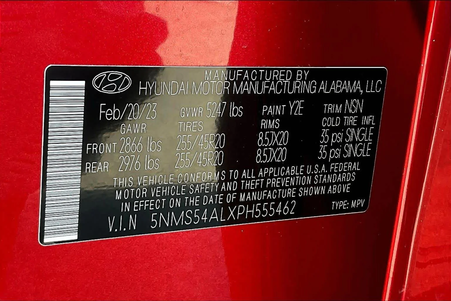 Used 2023 Calypso Red Hyundai Calligraphy image 69