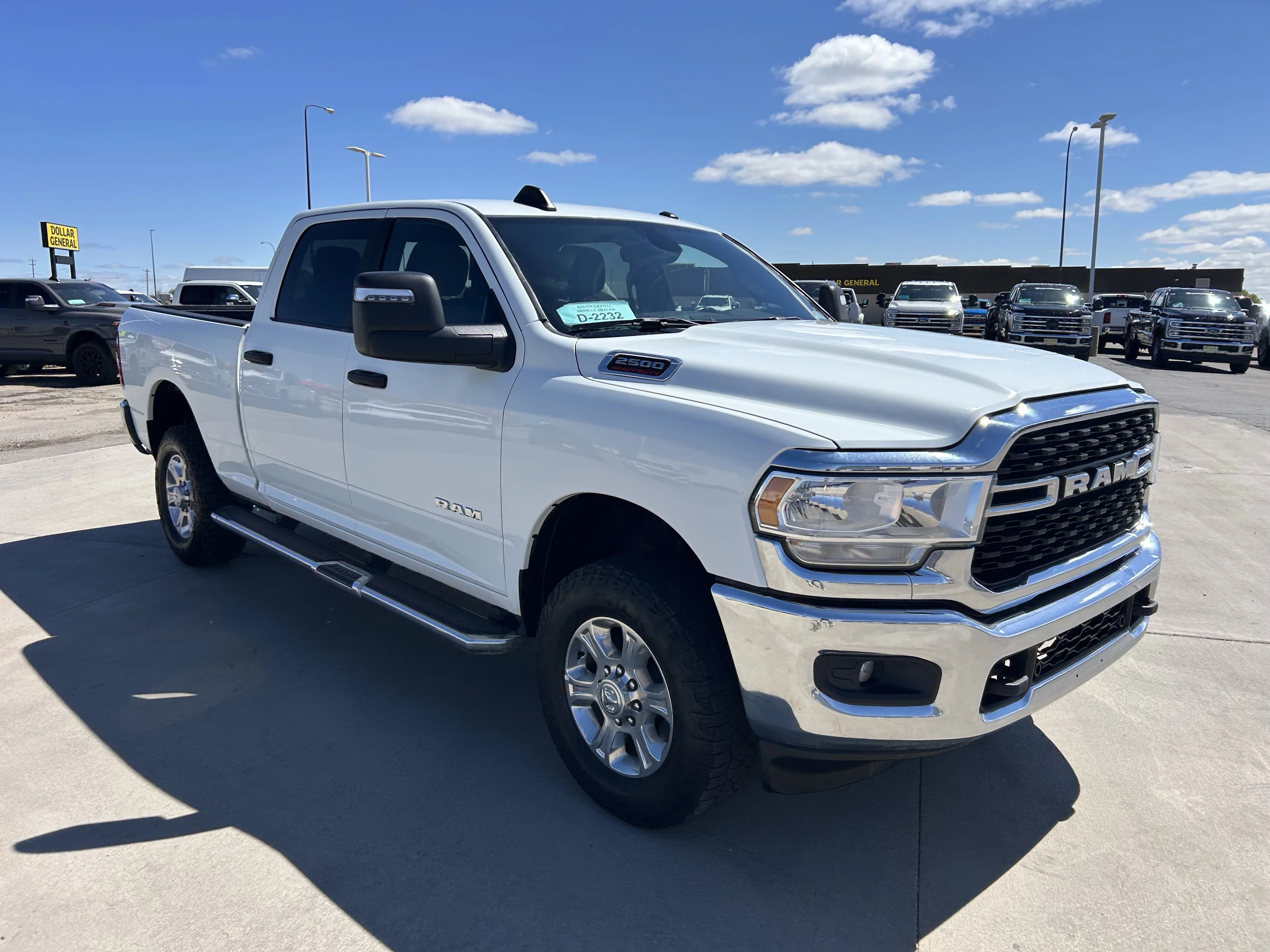 Used 2024 Bright White Clearcoat Ram Big Horn image 3