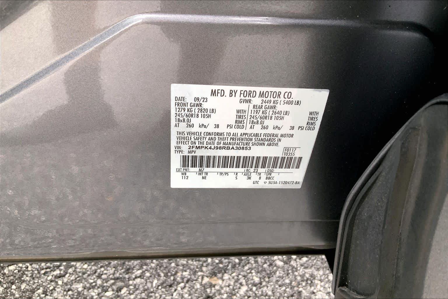 Used 2024 Carbonized Gray Metallic Ford SEL image 29