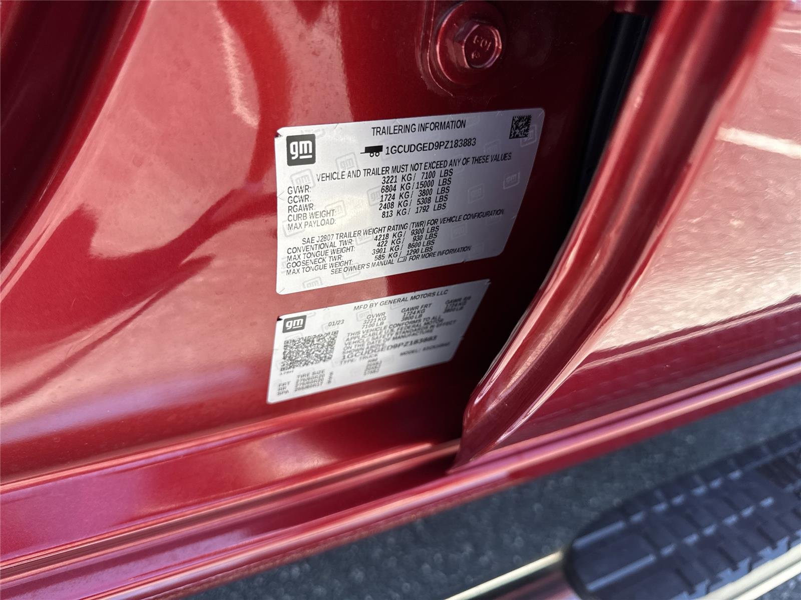 Used 2023 Radiant Red Tintcoat Chevrolet LTZ image 37